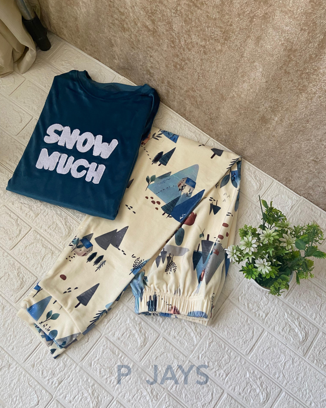 Pyjays "SNOW MUCH" pajama