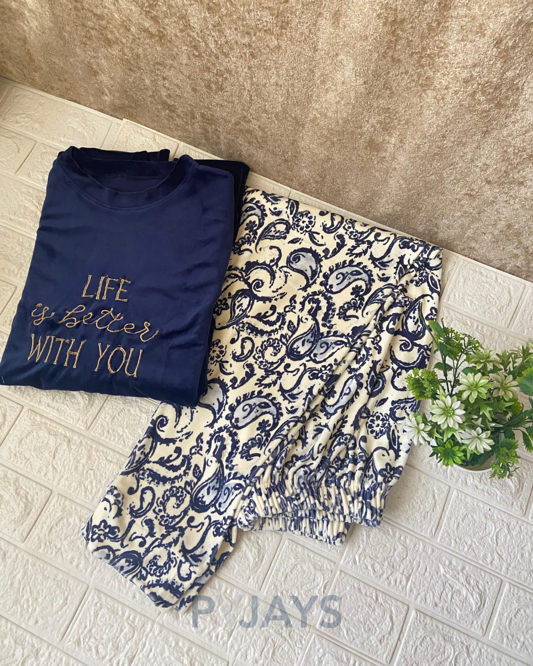 Pyjays "Life is better with you" pajama
