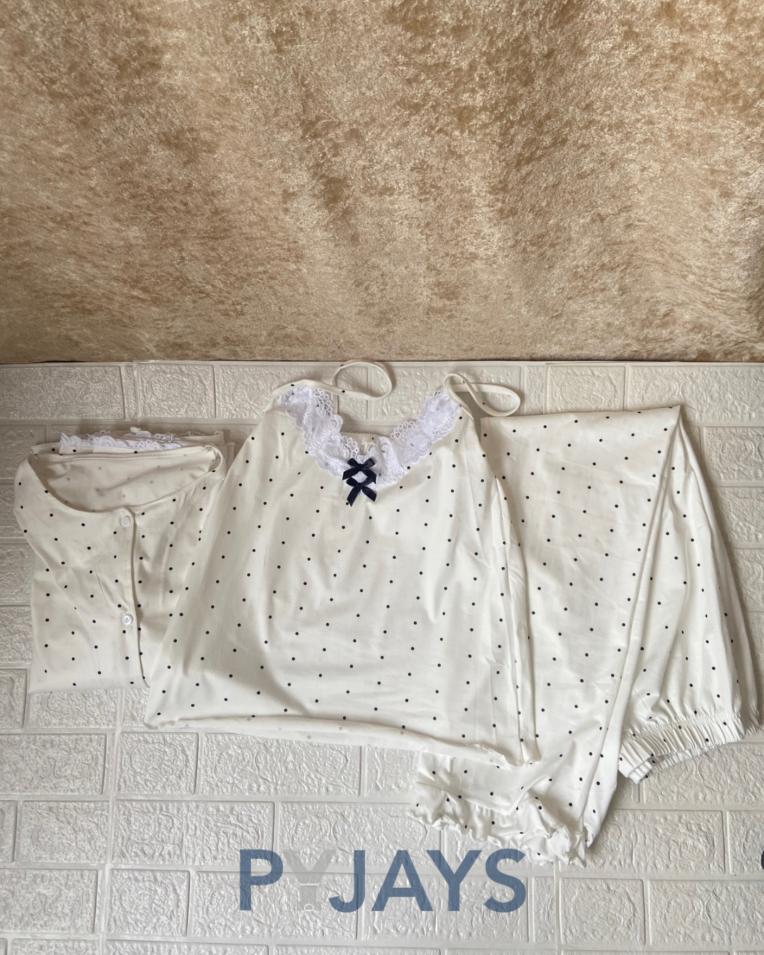 Pyjays dots 3-piece pajama