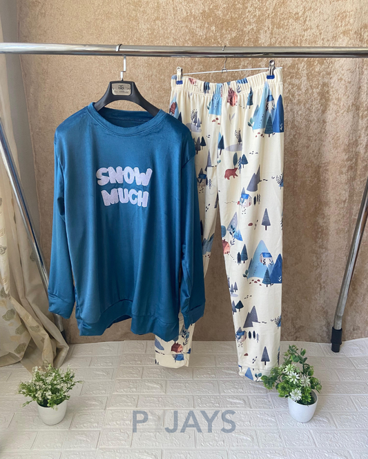 Pyjays "SNOW MUCH" pajama