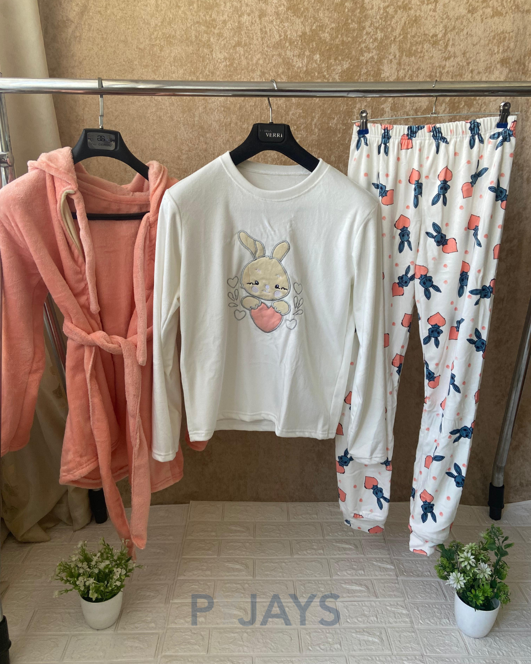 Pyjays Bunny 3-Piece Pajama