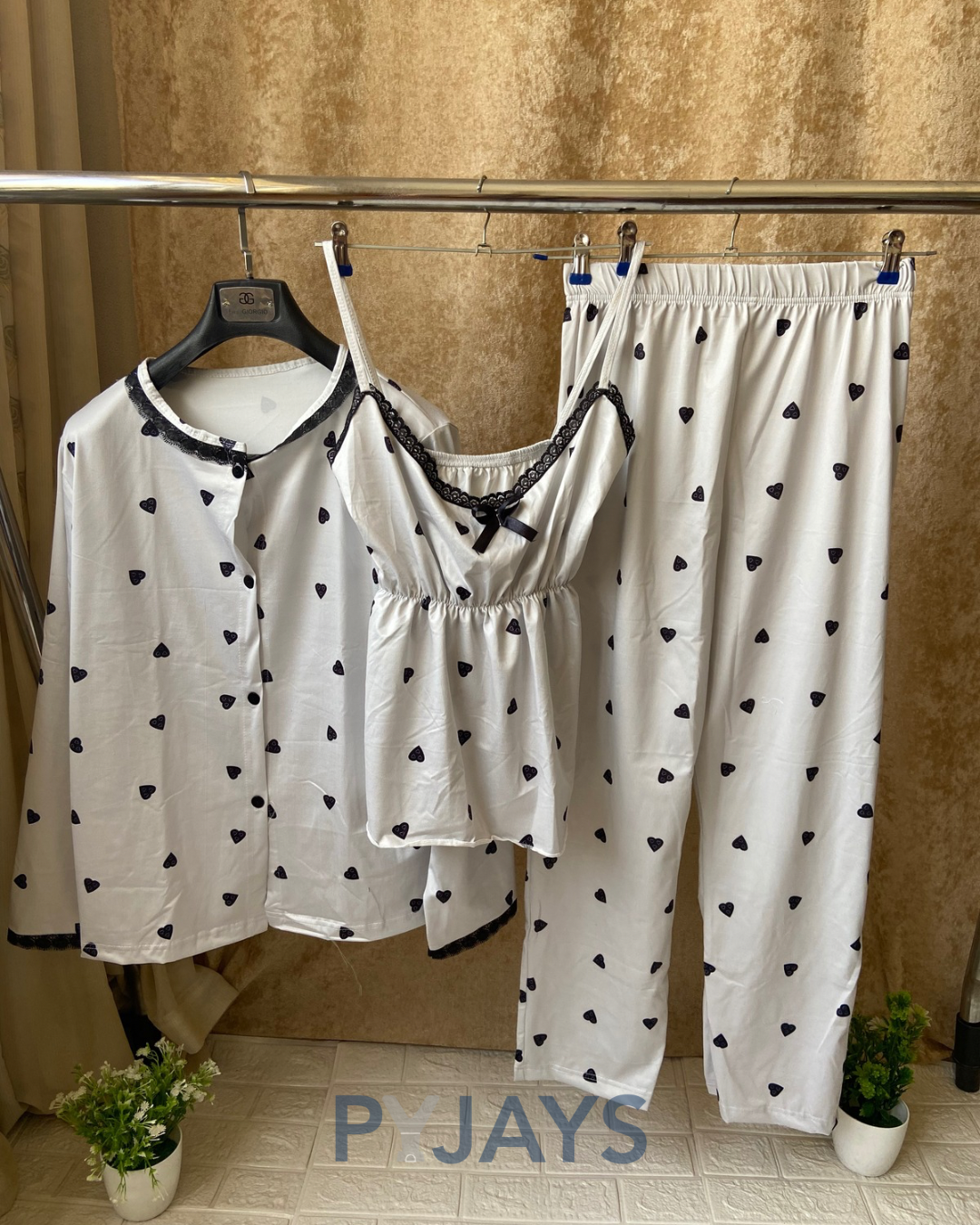 Pyjays Hearts 3-Piece Pajama Vol.4
