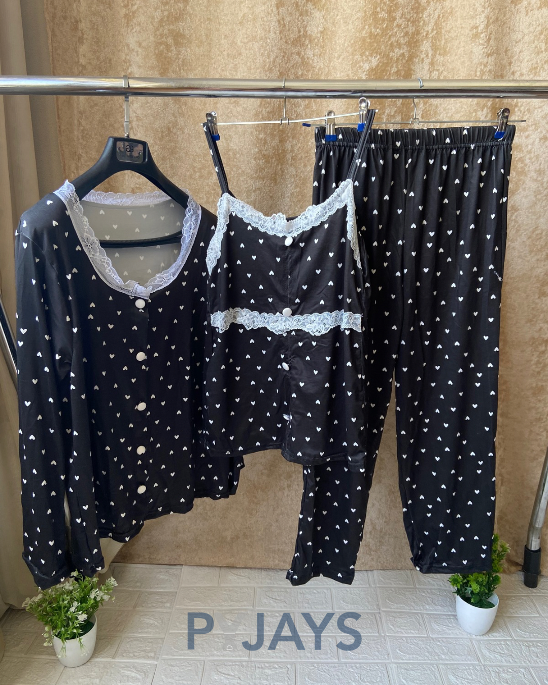 Pyjays Hearts 3-Piece Pajama Vol.3