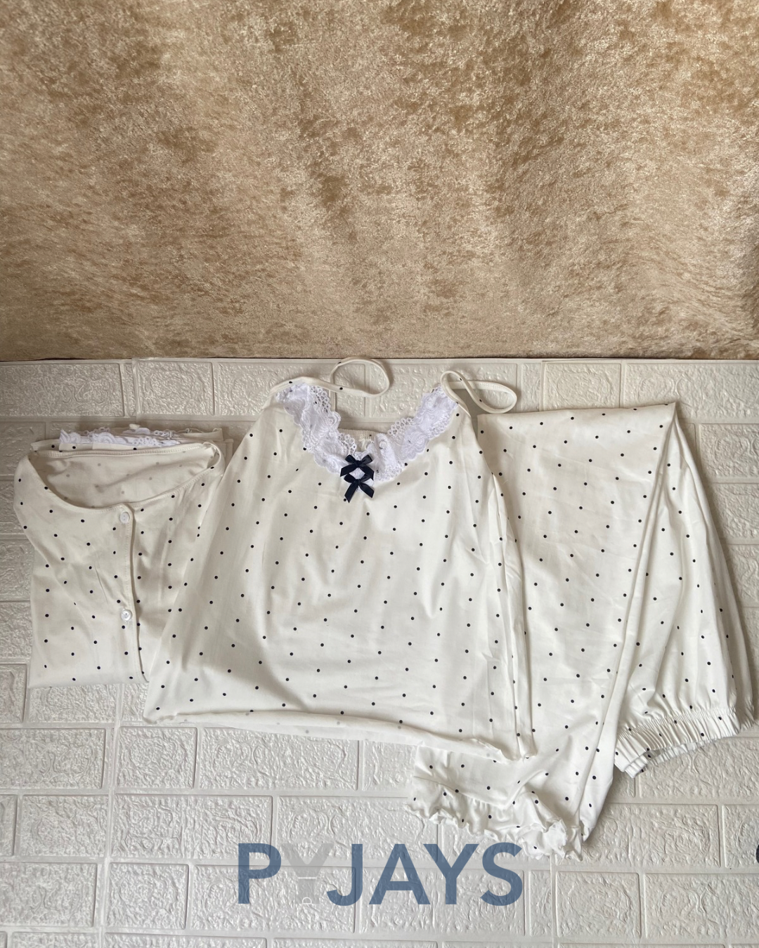 Pyjays dots 3-piece pajama set